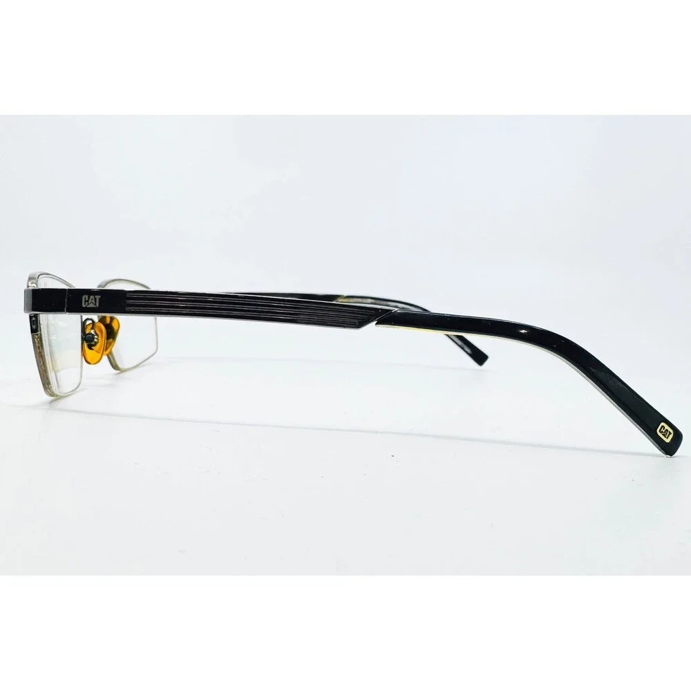 Caterpillar Eyeglasses Mens Black Grey CTO 9005L Rectangular 55-18-140